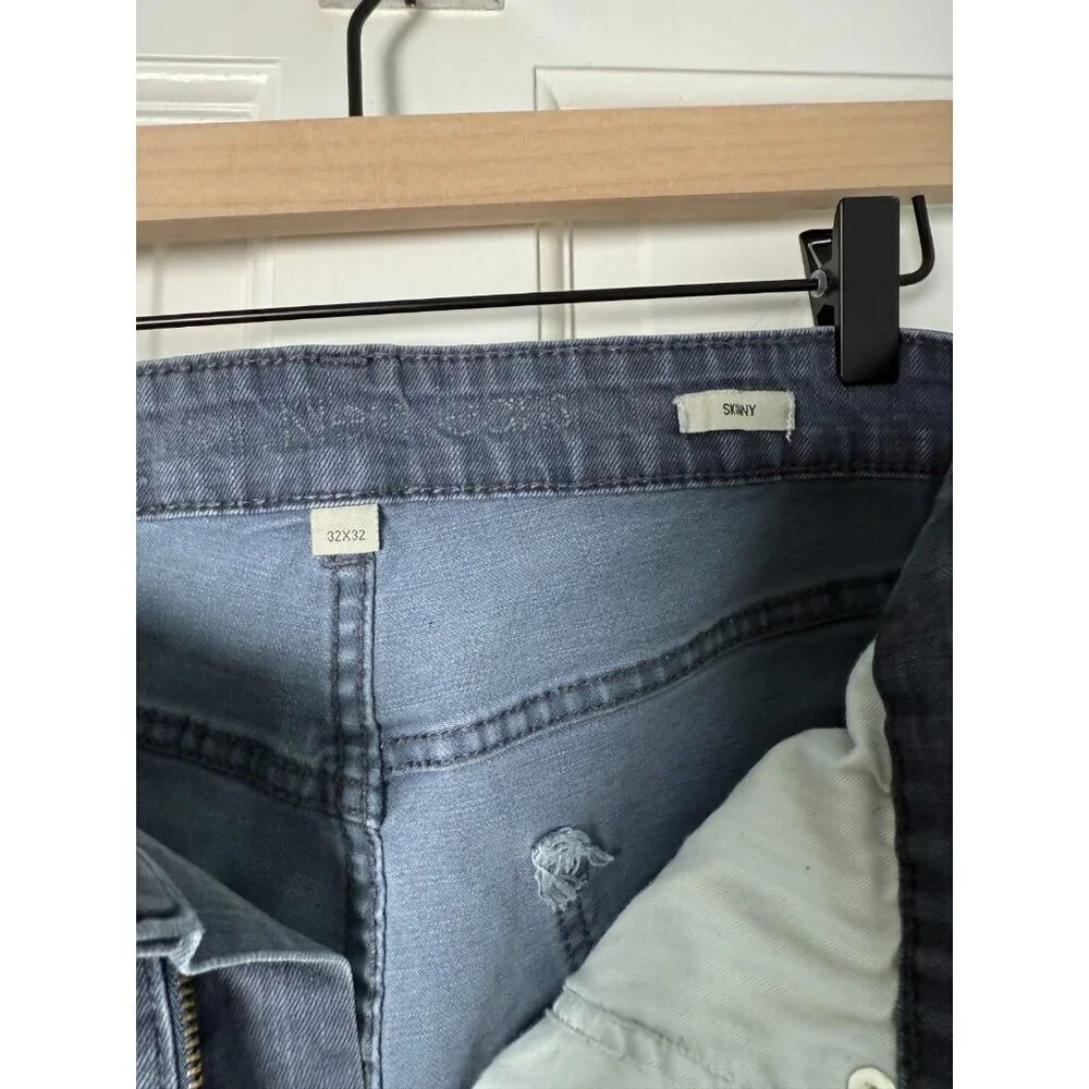 Calvin Klein Grey Men's Demin Skinny Leg Jeans Size 32 x 32 - READ